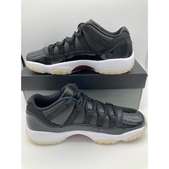 Nike Air Jordan 11 XI Retro Low 72-10 Black Red 2022 GS 6.5Y Youth 528896 001 - Picture 1 of 10